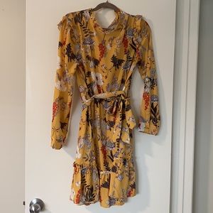 Size XL Amazon yellow floral dress